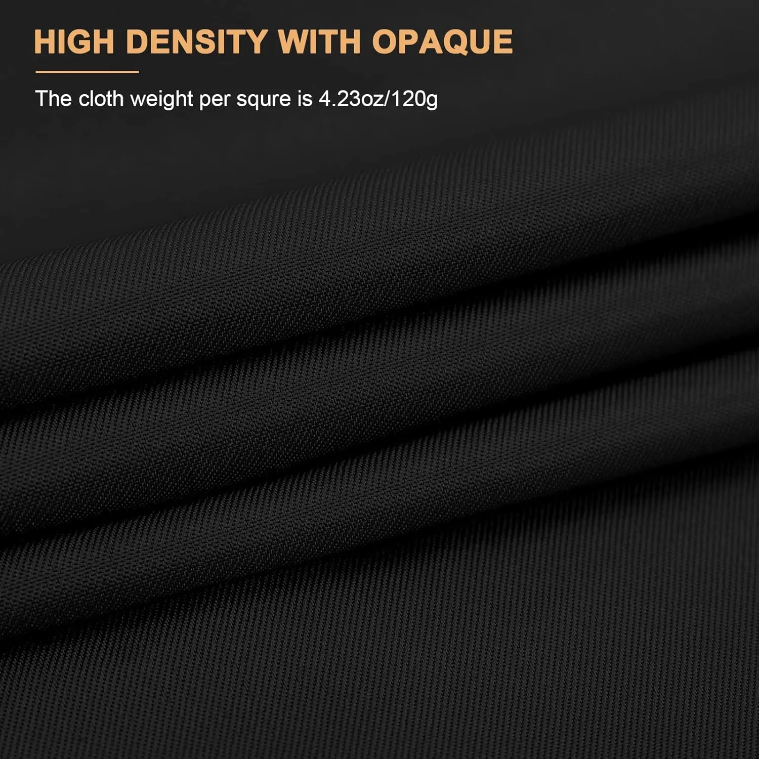 Aimosen 10 x 7 FT Black Backdrop Background for Photography, High Density Polyester Fabric Pure Black Photo Backdrop Curtain Screen Collapsible Seamless for Photoshoot Portraits Party Video Studio