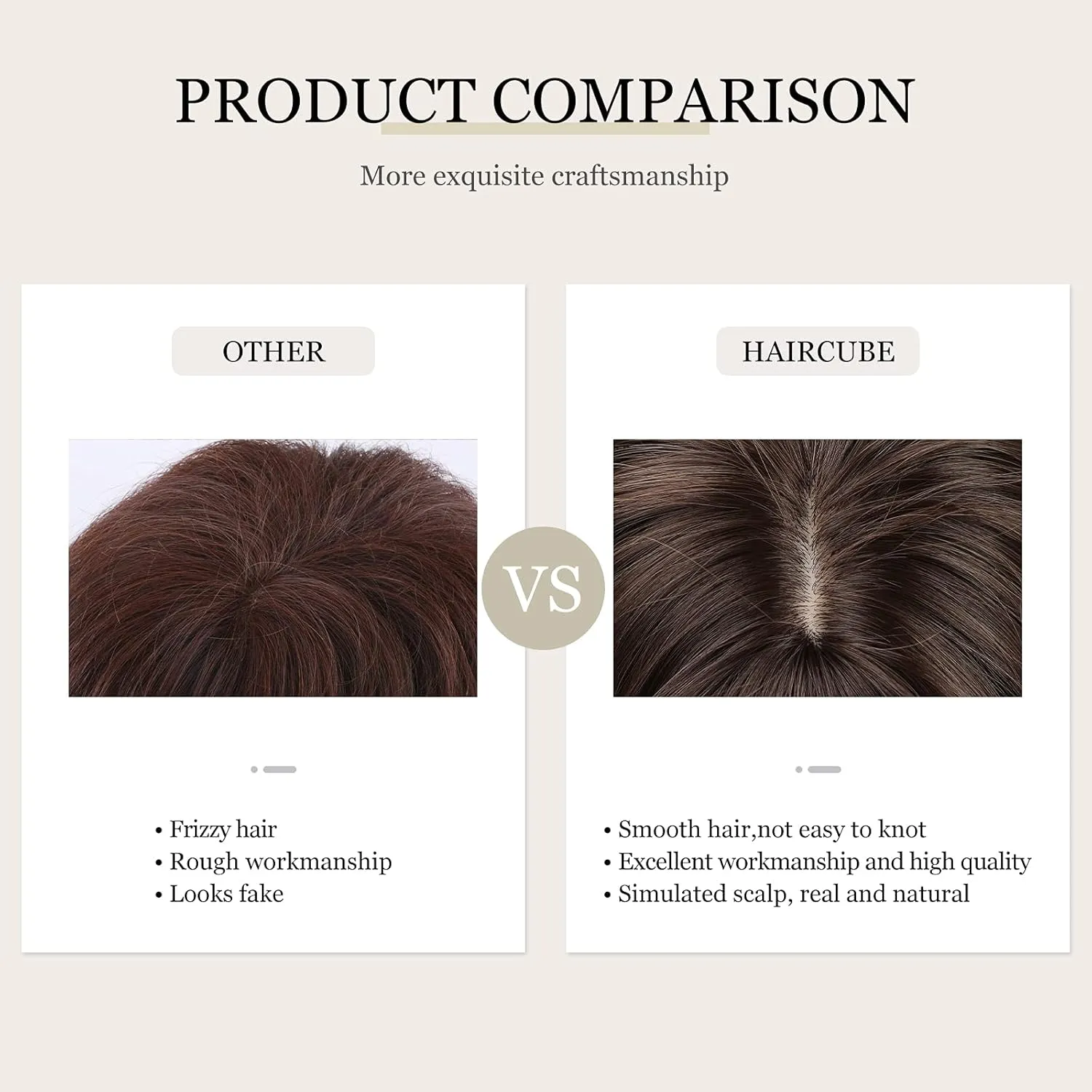 Alanhair Long Ombre Brown Wigs for Women,HAIRCUBE Layered Synthetic Wig with Bangs Heat Resistant Fiber
