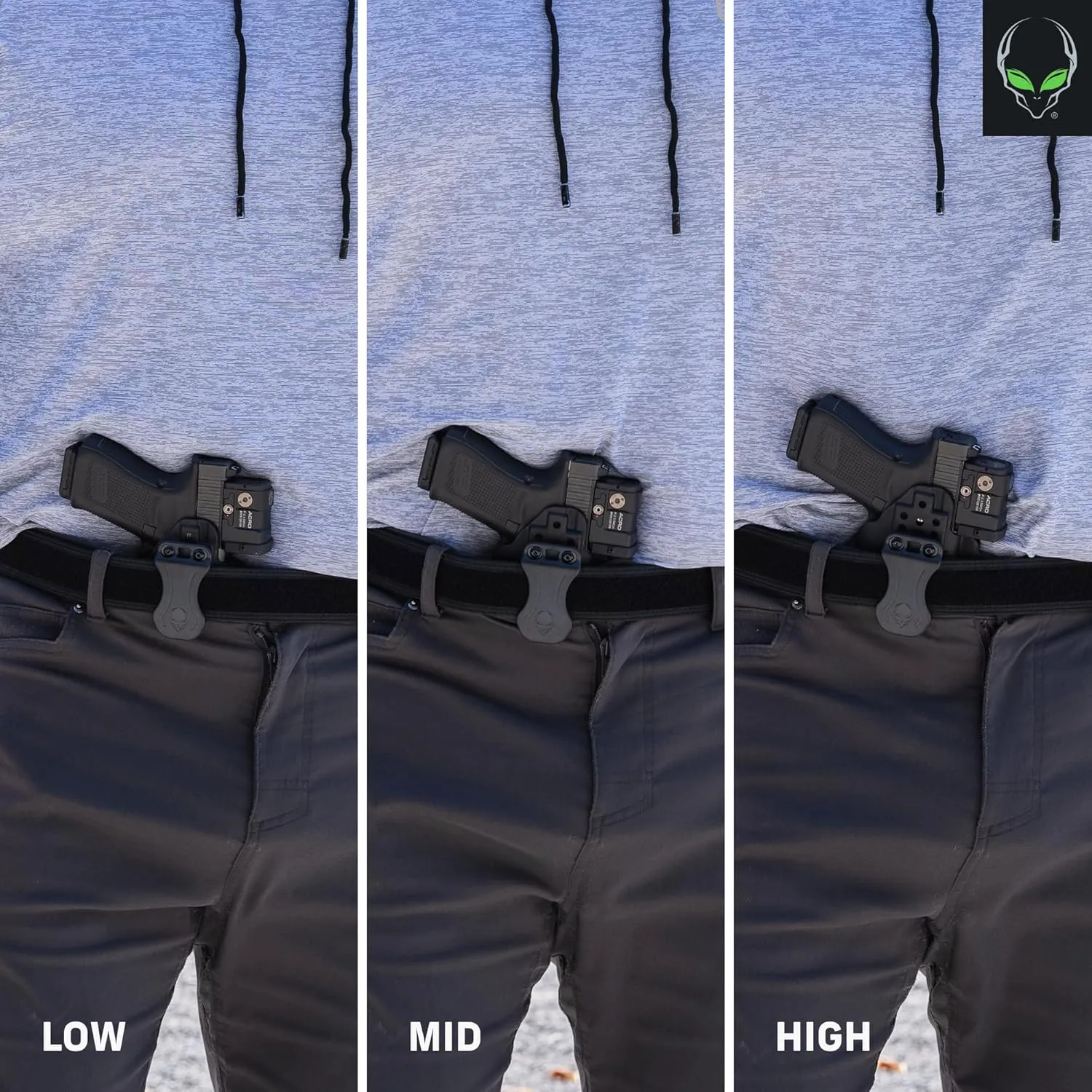 Alien Gear Photon Holster - IWB or OWB, Right or Left Hand, Optics Ready, Compact Light or No Light Options - Multiple Fitments Available