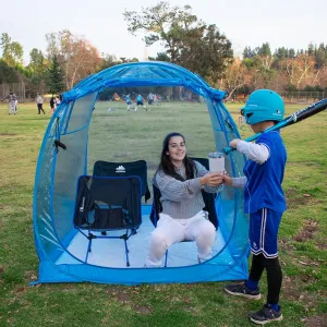 All Weather Proof Pod,Outdoor Weather Tent Sports Pod,540°View Bubble,Pop Up Screen House with Carry Bag,Screen Room for Sport Event,Camping,Fishing,Cheering