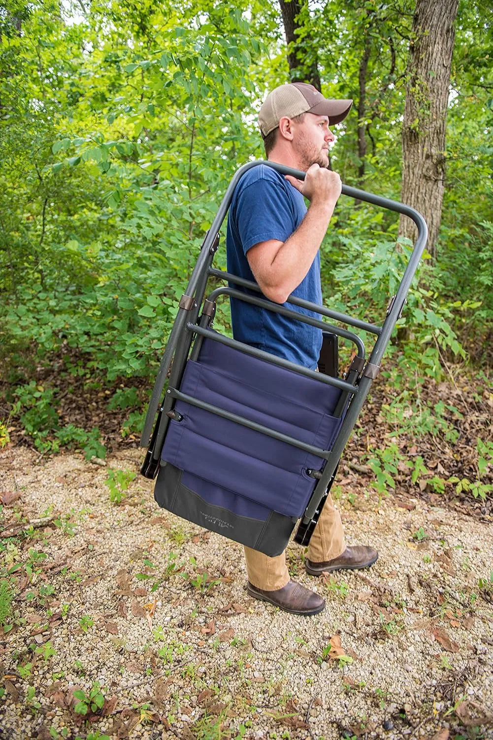 ALPS Mountaineering Outdoor Rocking Chair - Durable Folding Beach and Camp Chair with Comfortable Cushioned Polyester Fabric Over Locking Steel Frame