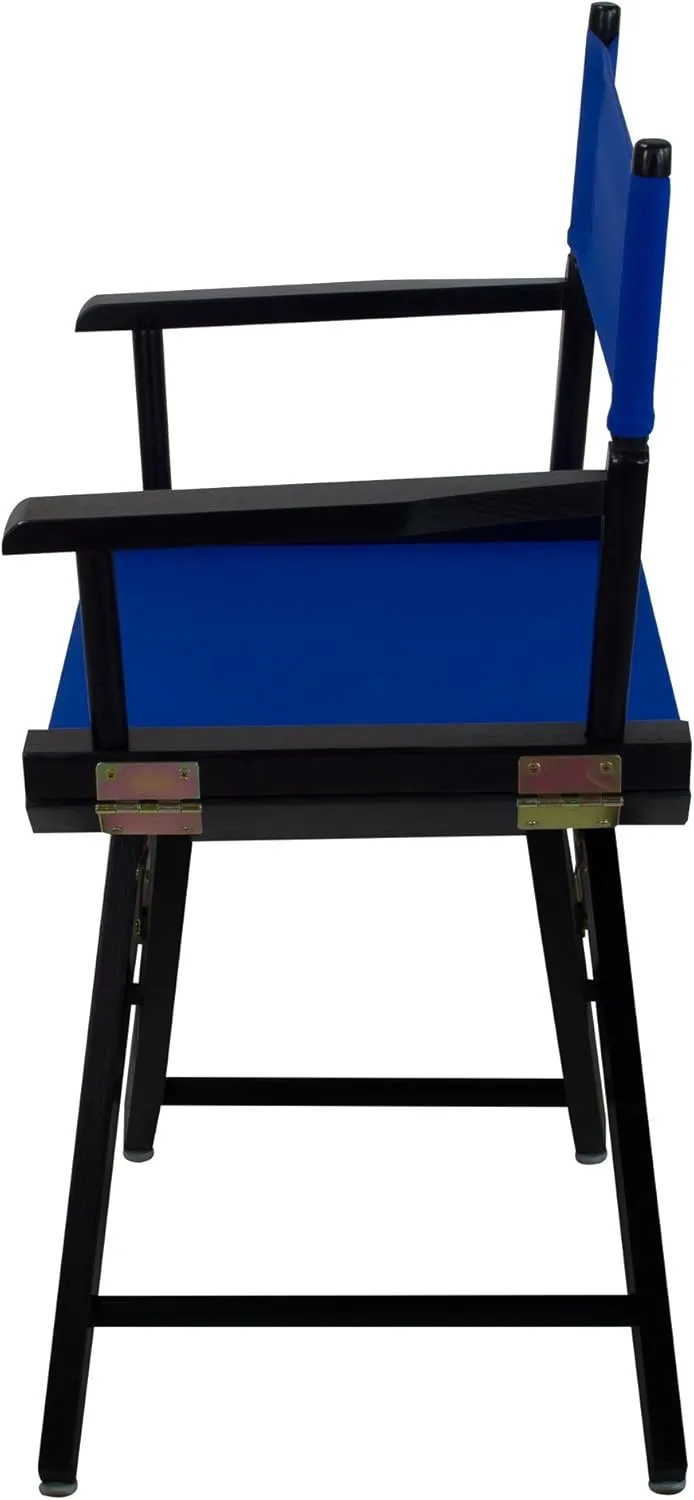 American Trails Extra-Wide Premium 18" Director's Chair Black Frame with Royal Blue Canvas