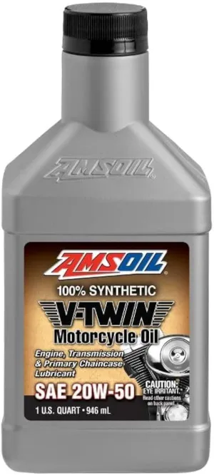 AMSOIL Full Synthetic Motorcycle Oil 20W-50 - ONE U.S. QUART, 946 ml