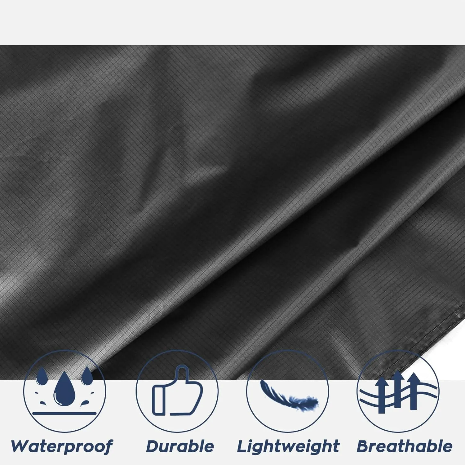 ANYOO Hooded Rain Poncho for Adults Waterproof Lightweight Rain Coat for Men Women Reusable Rain Jacket for Emergency Outdoor