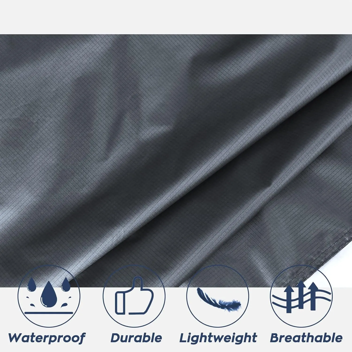 ANYOO Hooded Rain Poncho for Adults Waterproof Lightweight Rain Coat for Men Women Reusable Rain Jacket for Emergency Outdoor