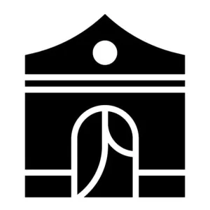 Arch Tent Glyph Icon