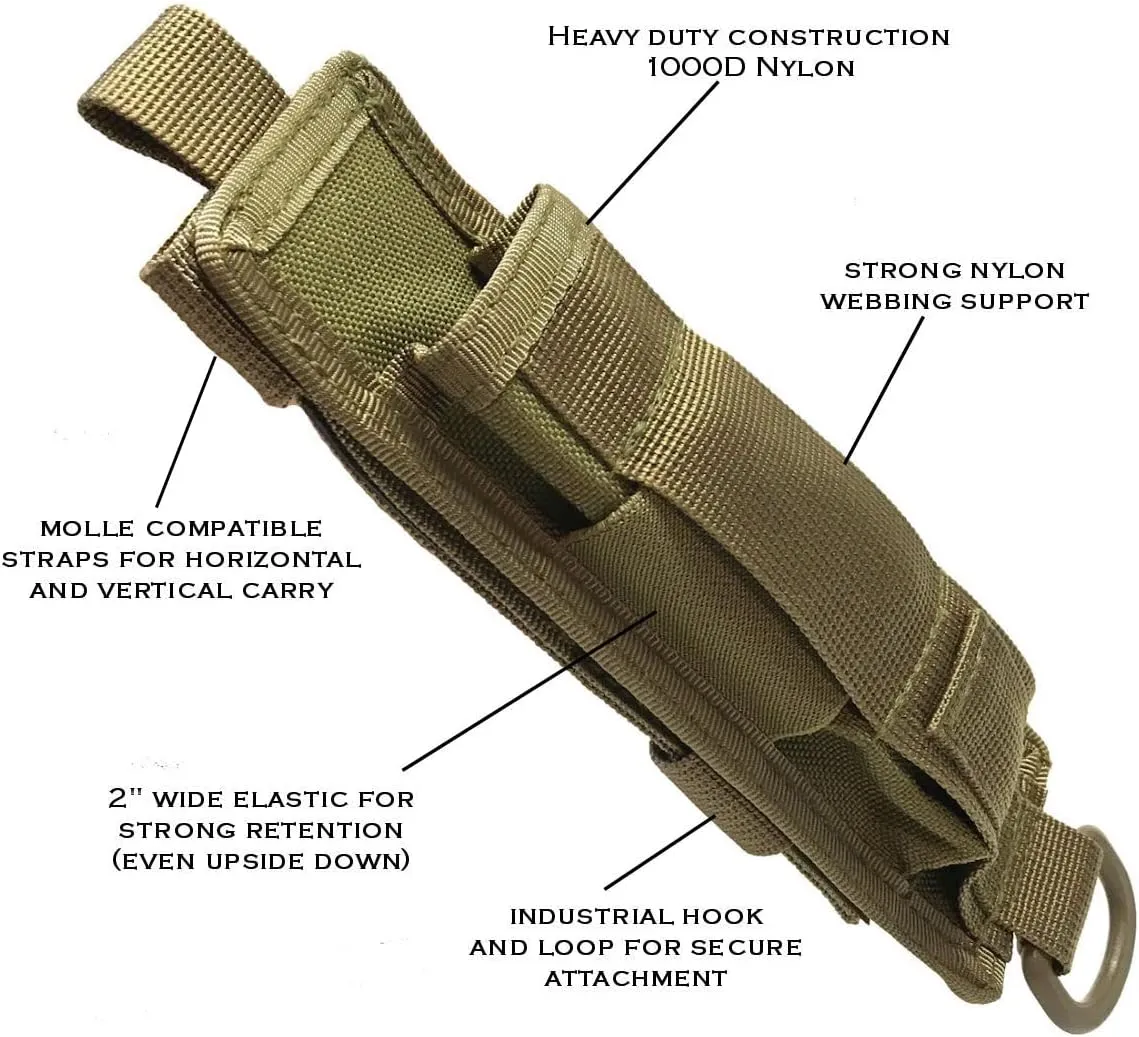 ASP Molle Baton Holder Pouch fits Expandable Batons and Flashlights