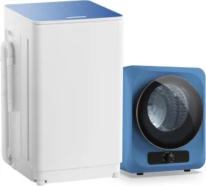 Auertech Portable Washer and Dryer Combo Set, 18 lbs Fully Automatic Washing Machine, 10 lbs Portable Dryers, Compact Washer and Dryer for Apartment, RV, Dorm