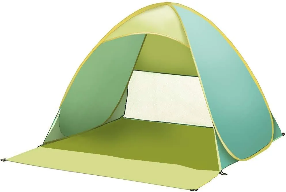 Automatic Pop Up Instant Portable Outdoors Quick Cabana Beach Tent Sun Shelter