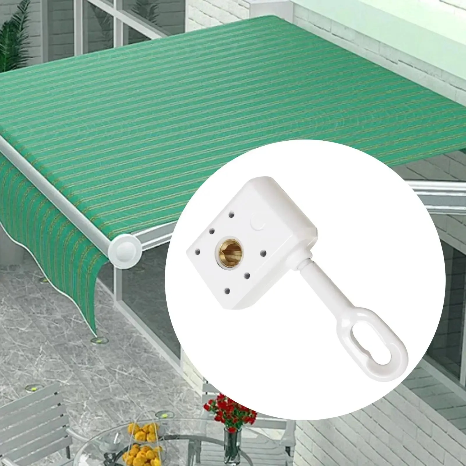 Awning Crank Gear Lightweight Canopy Accessories Awning Drive Gear Awning Worm Gear for Rain Shelter Patio Outdoor Balcony Roof