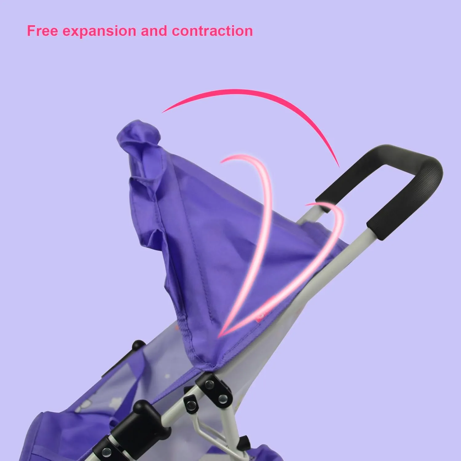 Baby Doll Collection Anivia Doll Stroller Heart Design Gifts for Toddlers and Girls Foldable Doll Stroller