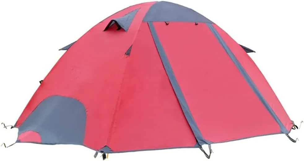 Backpacking Tent 2-3 Person Poles Double Layer Family Camping Instant Setup Tent for Hiking (Color : E, Size : As Shown) (D As Shown)