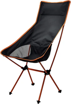 Backrest Camping Chair Foldable Portable,Collapsible Lightweight Camp Stool,Breathable Slacker Chair Seat for Outdoor Camping/Picnic/Hiking/Barbecue/Fishing/Train