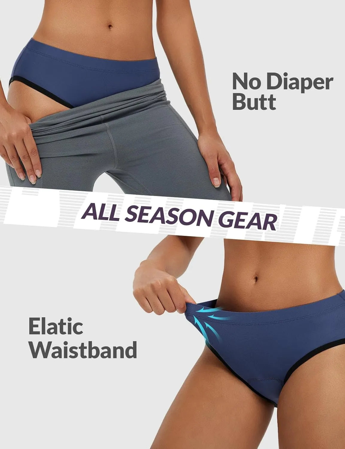 baleaf Women's 4D Padded Bike Underwear Cycling Shorts Biking Bicycle MTB Briefs Gear Clothes Biker Padding