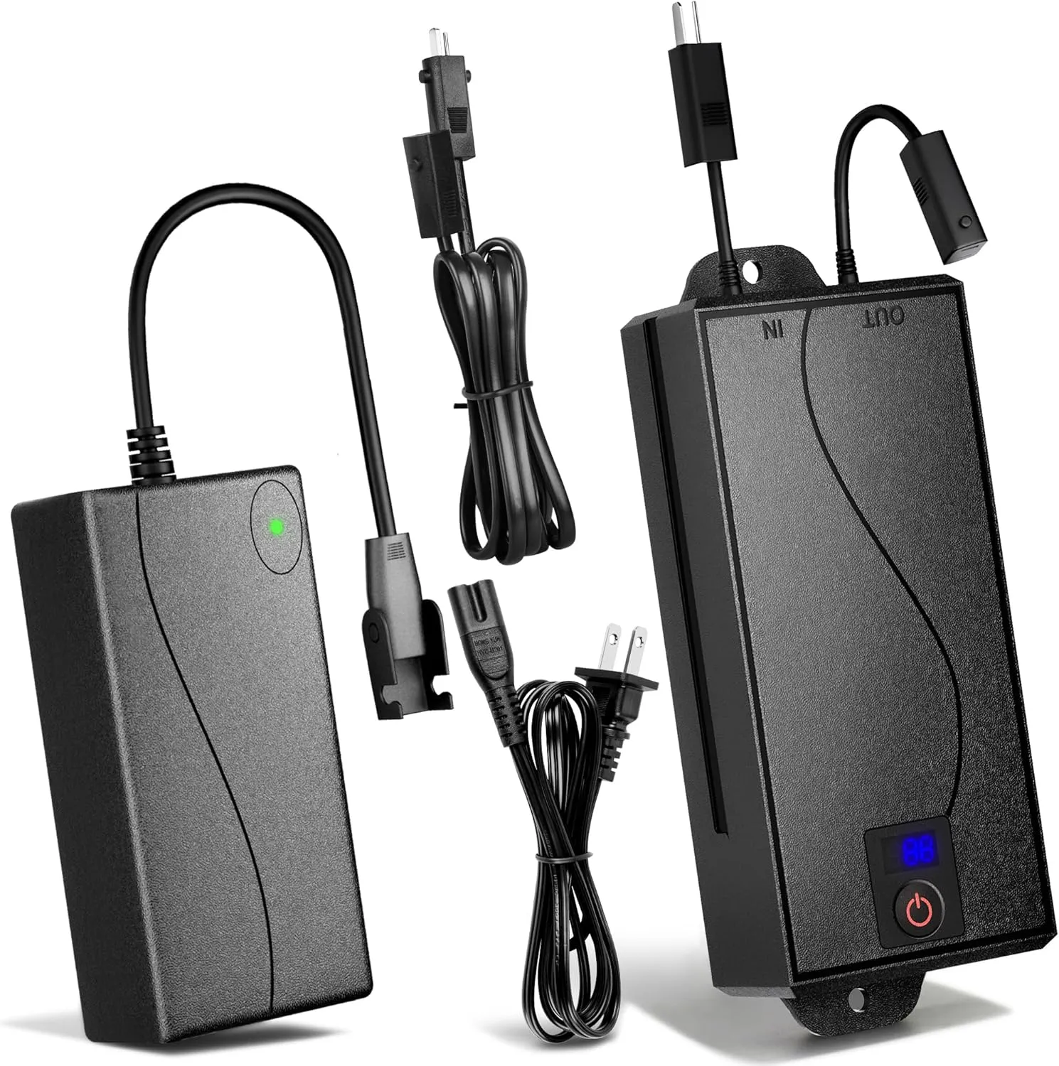 Battery Pack for Reclining Furniture with Charger, 2500mAh Universal Wireless Recliner Battery Pack Rechargeable with LED Display for Power Sofa, Electric Couch, Lift Chair, 2-Pin Connection