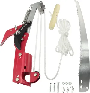 BAYTORY Extendable Tree Pruner Saw Head Without Pole, High-Altitude Branches Trimmer Pruning Shears, Harvester Clipper for Plant Twig Vine, Garden Trimming Tool