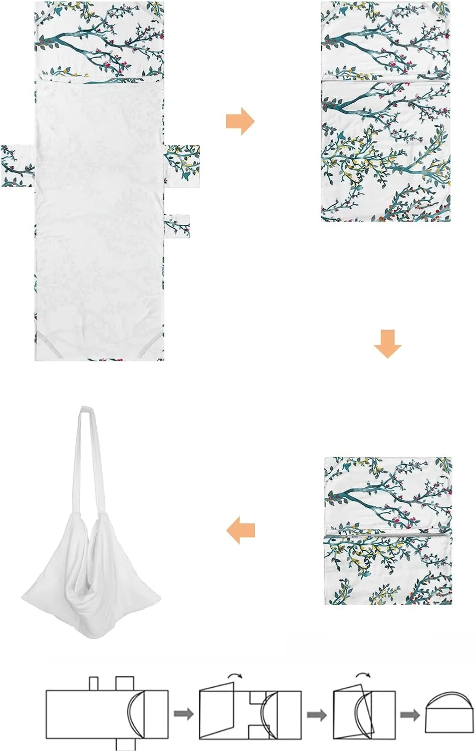 Beach Pool Patio Lounge Chaise Chair Cover Towel With Pockets,Branches Leaves Absorbent & Quick Dry Microfiber Towel Cover Bag Summer Travel Accessories for Sunbathing Watercolor Botanical Plant Green