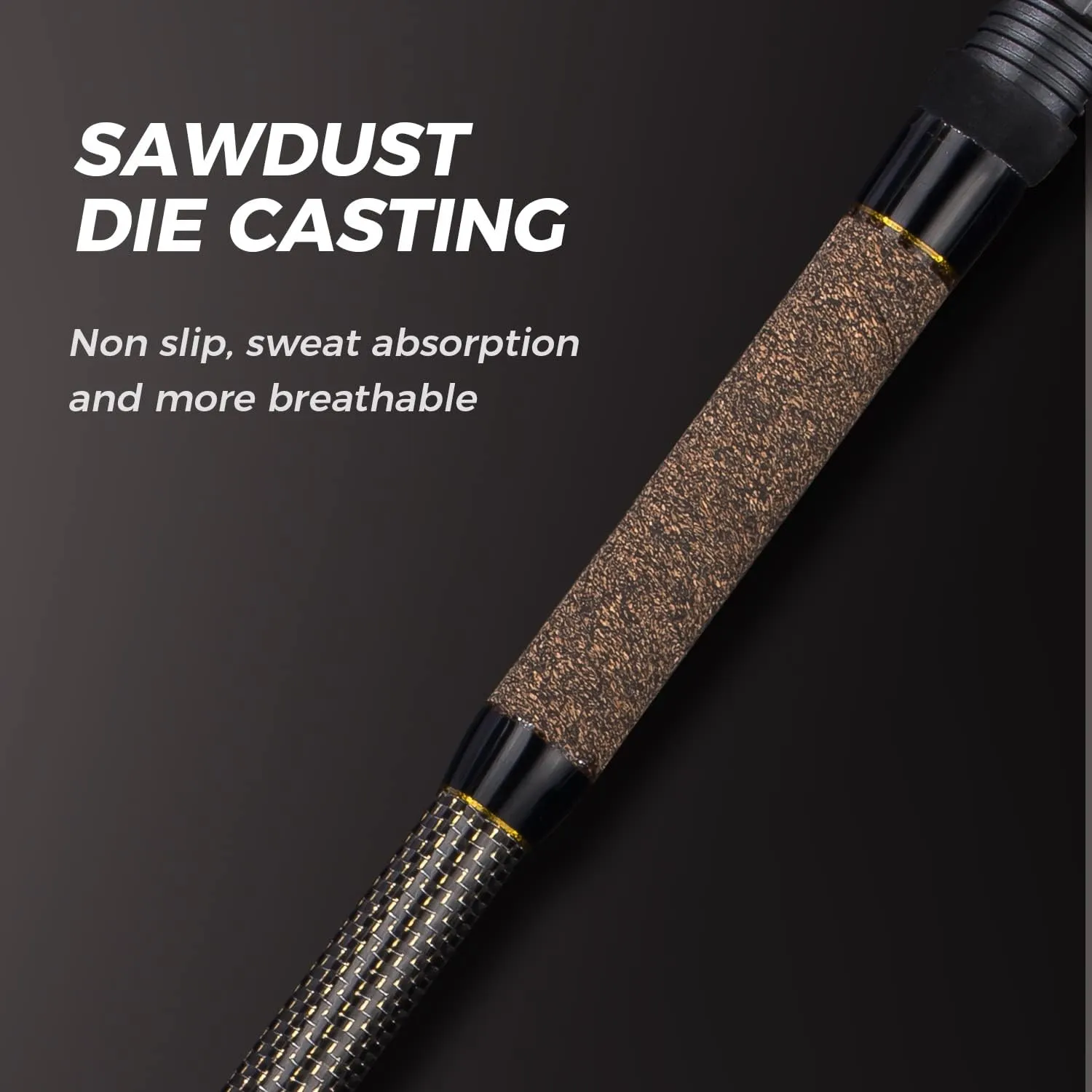 BERRYPRO Surf Rod Pure Carbon Surf Spinning Rod Graphite Surf Fishing Rod (9'/10'/11'/12')