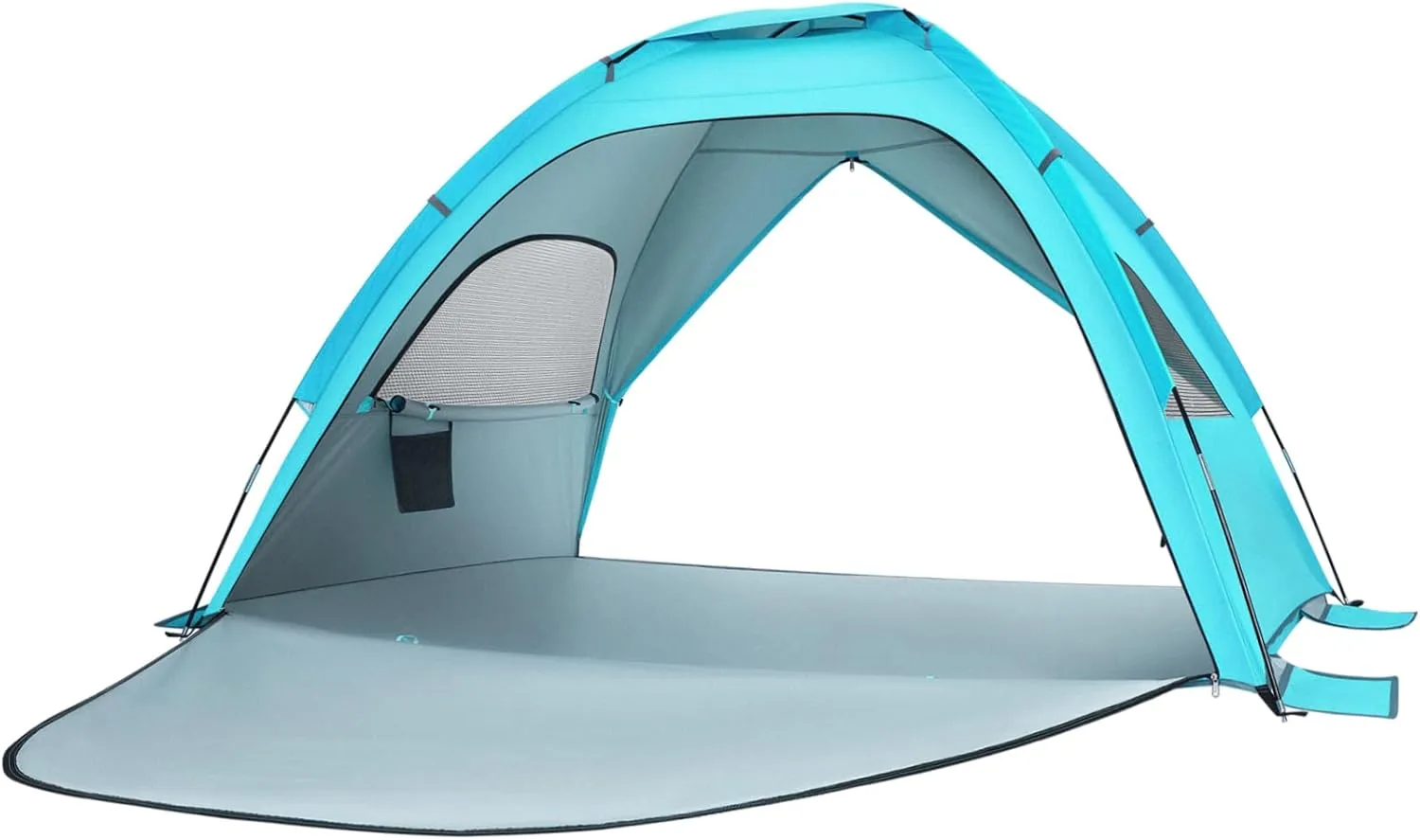 BESTonZON Large Folding Beach Tent Portable Family for Hiking Camping Lightweight Easy Setup Accommodates People Includes Storage Bags Stakes Light