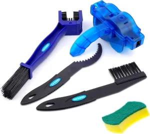 Bike Cleaner Tools, Chain and Gear Cleaning Brush Maintenance Kit for Bike & Motorcycle