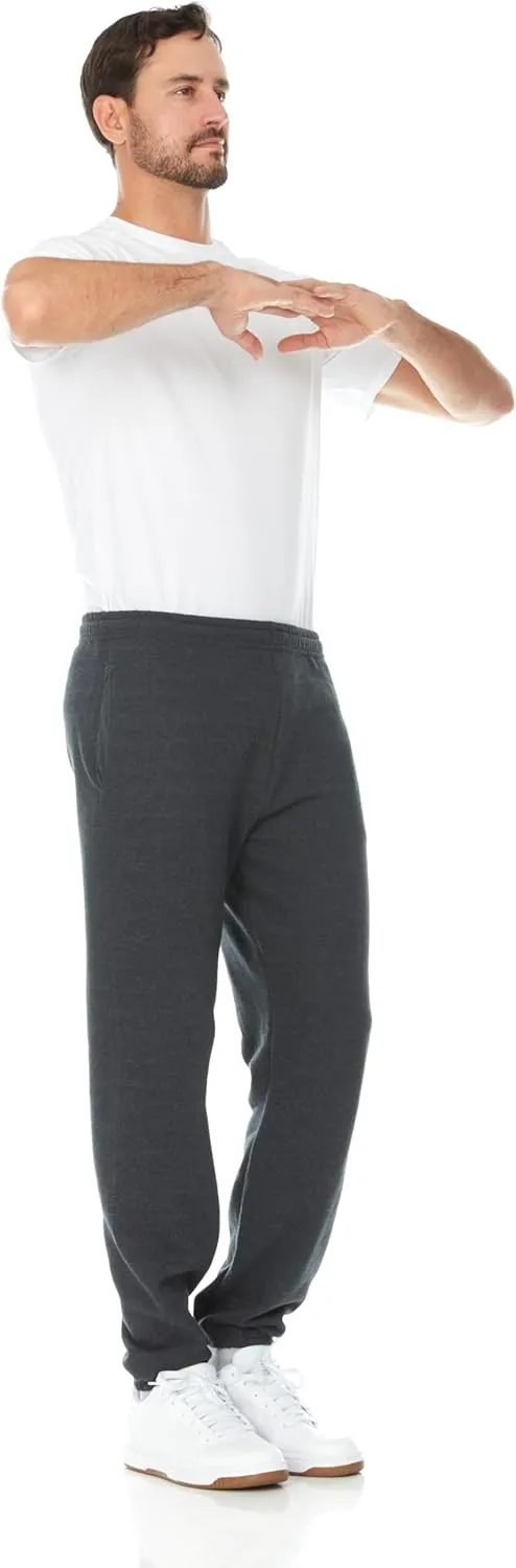 BILLIONHATS 12 Pack of Wholesale Mens Jogger Sweatpants, Homeless Shelter Donation Case, Comfy Bulk Joggers for Men