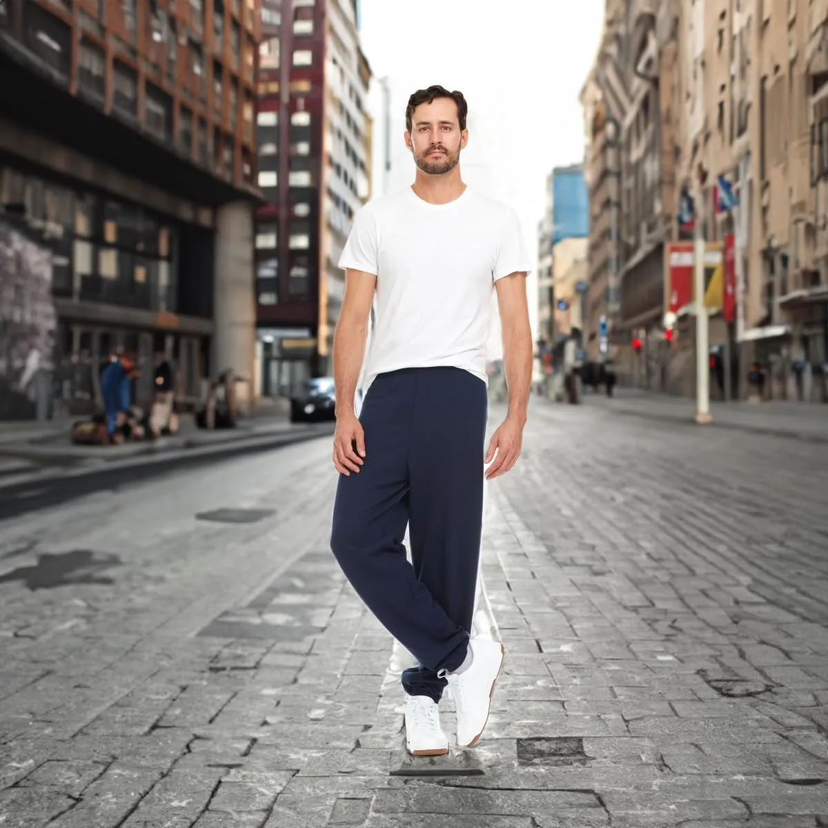 BILLIONHATS 12 Pack of Wholesale Mens Jogger Sweatpants, Homeless Shelter Donation Case, Comfy Bulk Joggers for Men