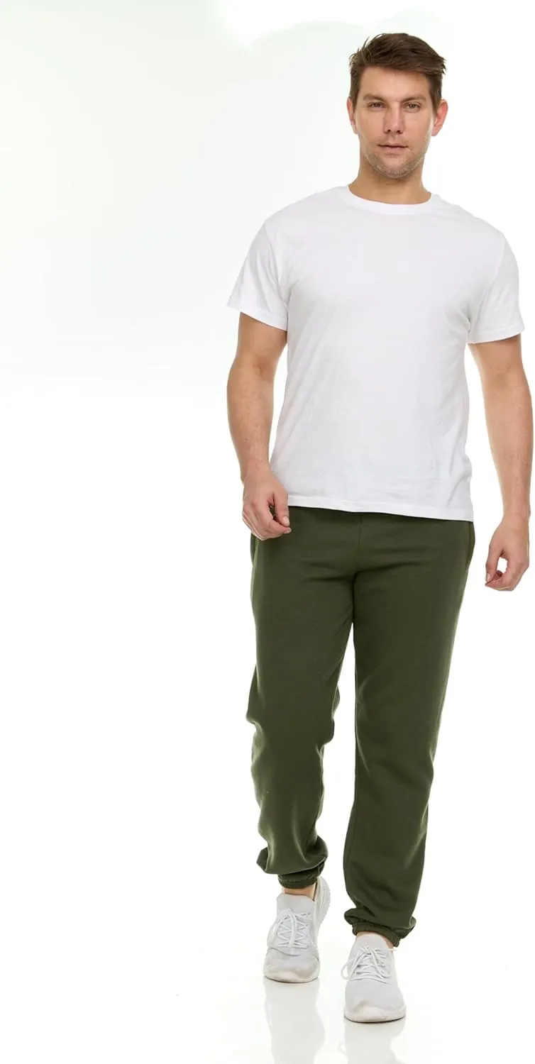 BILLIONHATS 18 Pack of Wholesale Mens Jogger Sweatpants, Homeless Shelter Donation Case, Comfy Bulk Joggers for Men