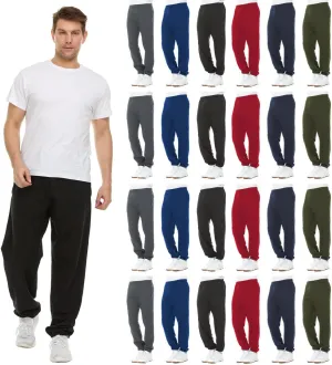 BILLIONHATS 24 Pack Adult Joggers Pants, Mixed Assortment Colorful Jogger Bulk Sweatpants Wholesale for Donations, Homeless