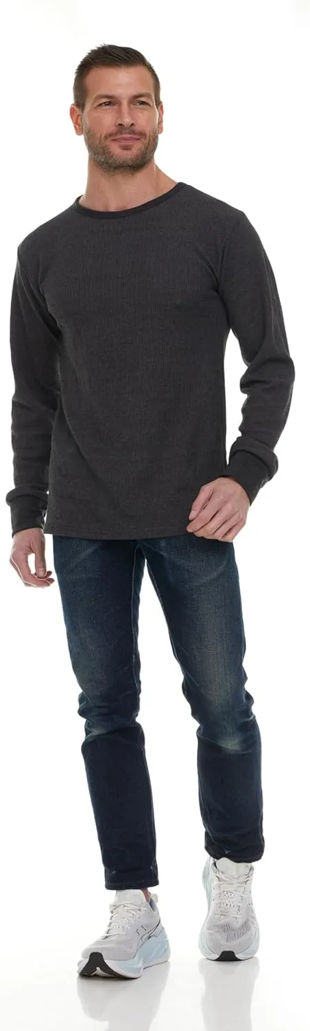 BILLIONHATS Thermal Shirts for Men, Base Layer Tops Bulk Wholesale, Cotton, Solid Colors, Shelter Donations