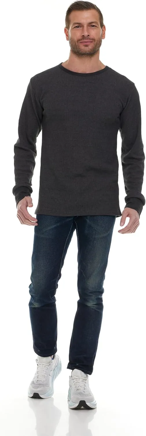BILLIONHATS Thermal Shirts for Men, Base Layer Tops Bulk Wholesale, Cotton, Solid Colors, Shelter Donations