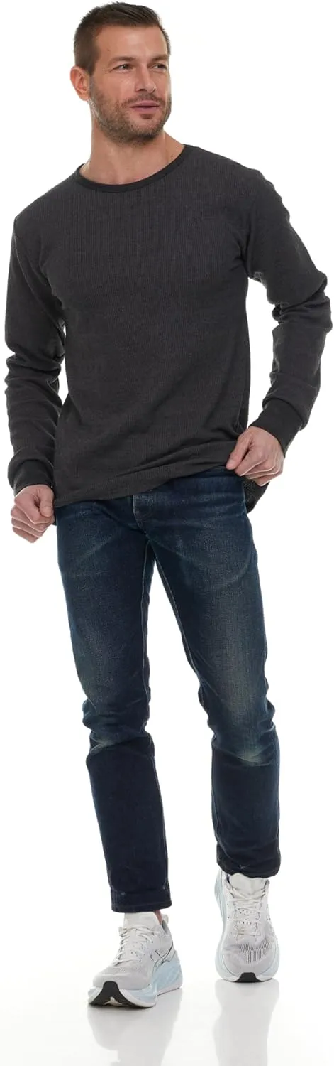 BILLIONHATS Thermal Shirts for Men, Base Layer Tops Bulk Wholesale, Cotton, Solid Colors, Shelter Donations