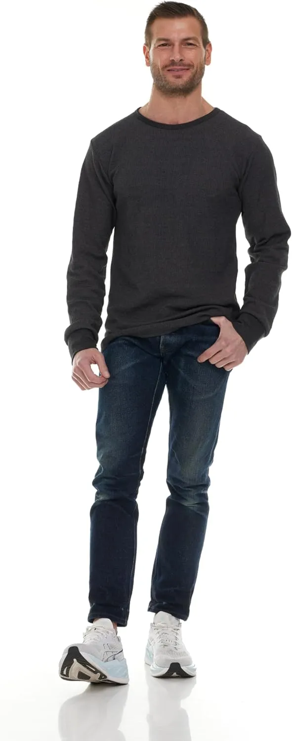 BILLIONHATS Thermal Shirts for Men, Base Layer Tops Bulk Wholesale, Cotton, Solid Colors, Shelter Donations