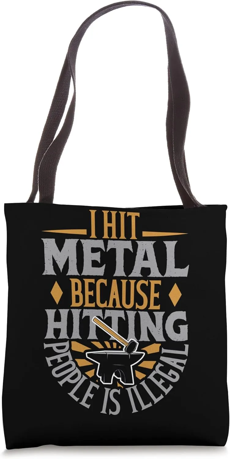 Blacksmith Metal Worker Bladesmith Metalworking Tote Bag