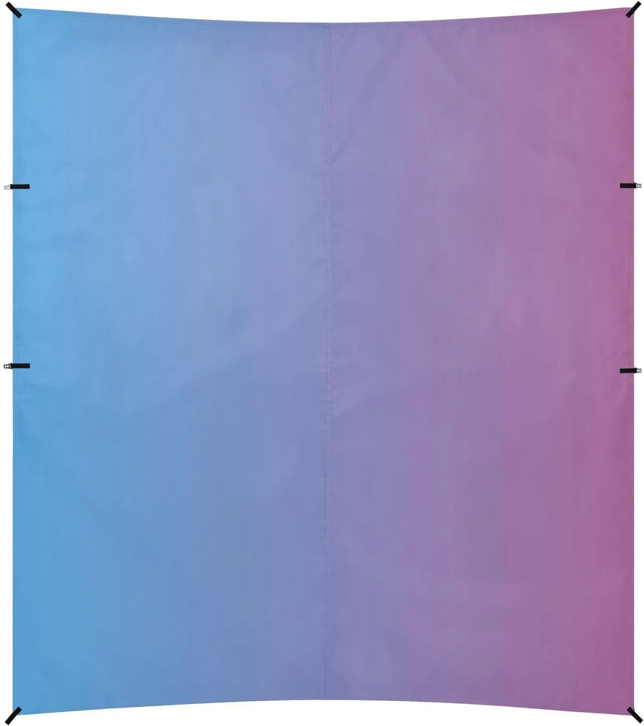 Blue Gradient Foldable Beach Cabana UPF50  Lightweight Large Sun Shelter Includes Sand Shovel, Sandbags, Stability Poles for Backyard and Camping