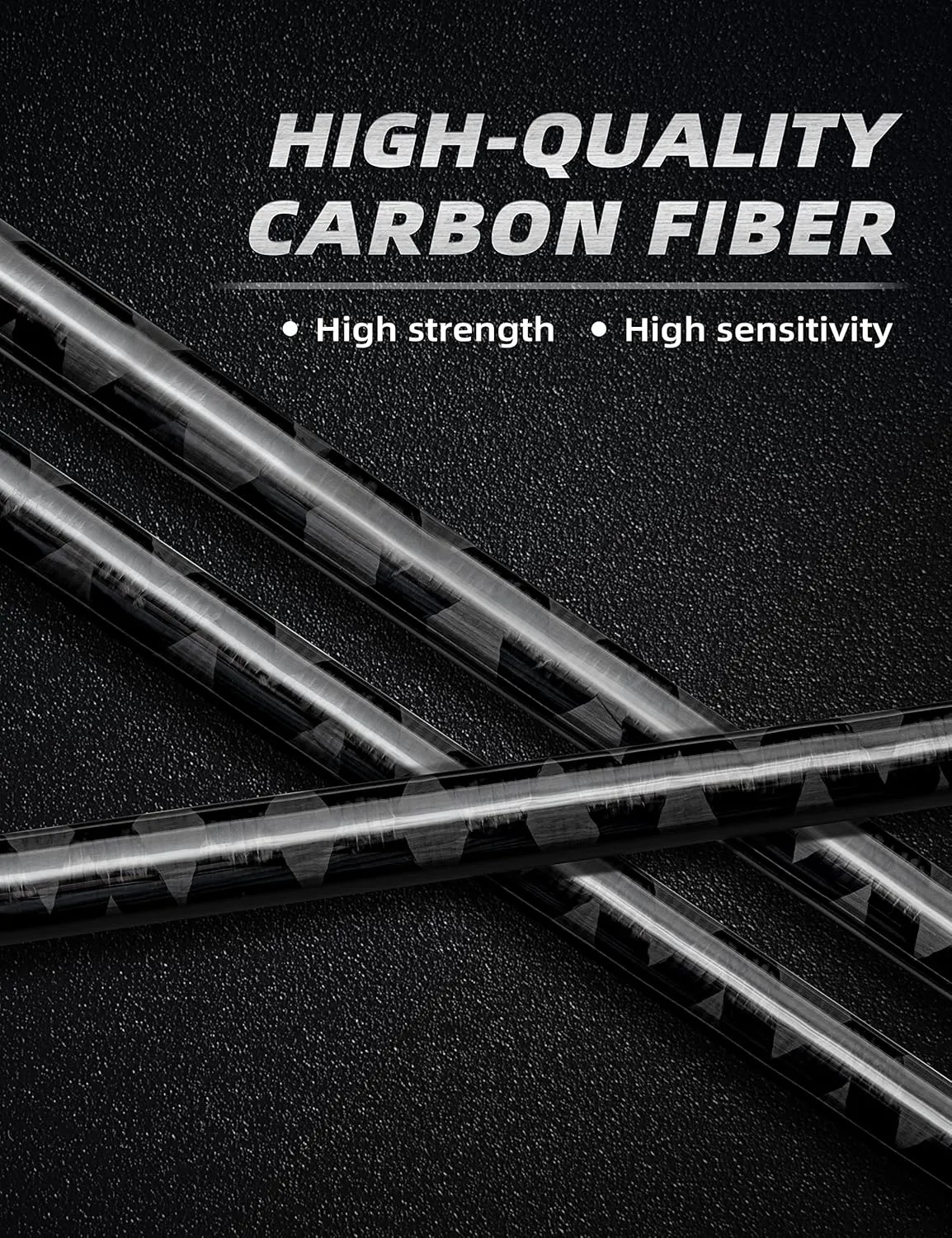 BLUEWING Fishing Rod Blanks 1 Piece Carbon Fiber to Create Your Favorite Fish Pole, 7'0"/6'6"/5'6"