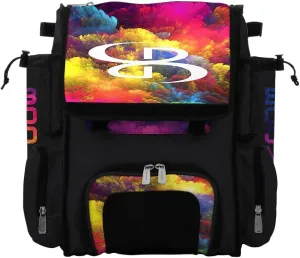 Boombah Mini Superpack Bat Pack - 8" x 12.5" x 18" - Burst Multi