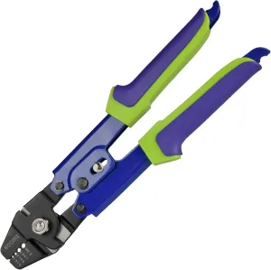 Booms Fishing CP1 Fishing Crimping Pliers, High Carbon Steel Fishing Plier Wire Rope Leader Crimping Tool, 10 inch Crimpers Swager with Ergonomic Handle
