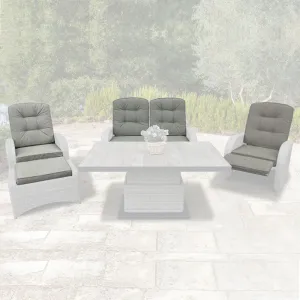 Bowness Lounge Set All Weather Replacement Cushions - Natural | Vila