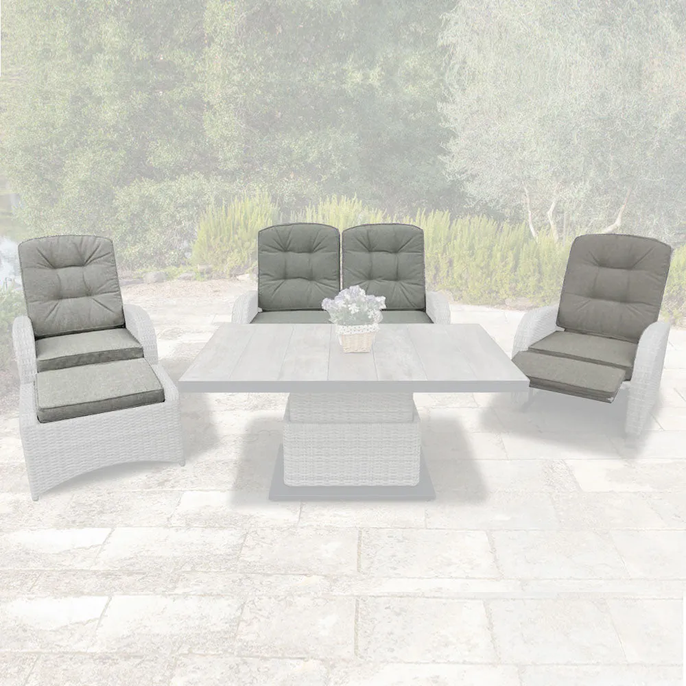 Bowness Lounge Set All Weather Replacement Cushions - Natural | Vila