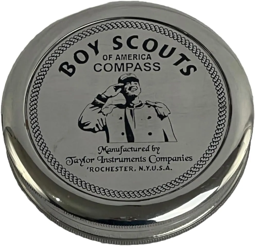 Brass Boy Scout Compass | Shiny Brass Finish | 8 x 8 x 2 cm | Outdoor & Adventure Gear