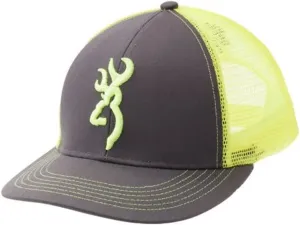 Browning womens Hat Browning 308177541 Cap Flashback Char Neon Grn, Multi