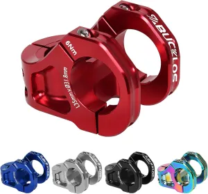 BUCKLOS 35mm Mountain Bike Stem MTB 31.8mm CNC Short Stems - Bicycle Ultra-Light Hollow Aluminum Alloy Riser Stem for E Bike/Downhill XC/BMX/Folding Bike/Trail