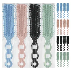 Bulk Hair Brushes for Homeless, 100 Pieces Hair Brush Bulk for Curly Wavy Hair Blow Drying Styling Detangling Suitable for Shelter, Hotel(Colorful)