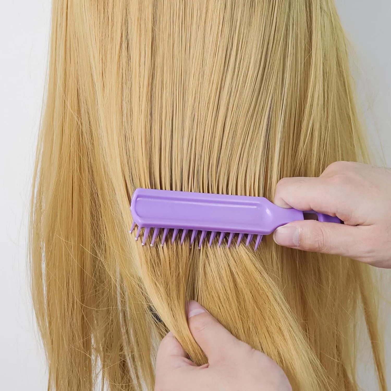 Bulk Hair Brushes for Homeless Individually Wrapped, Hair Brush Bulk, Pack of 100 Hair Brush for Curly Hair Suitable for Homeless,Shelter,Air Bnb/Hotel,Purple