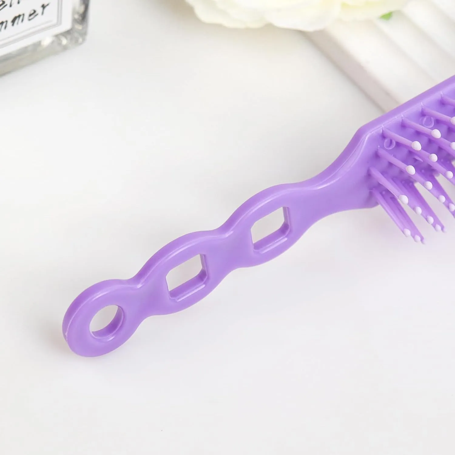 Bulk Hair Brushes for Homeless Individually Wrapped, Hair Brush Bulk, Pack of 100 Hair Brush for Curly Hair Suitable for Homeless,Shelter,Air Bnb/Hotel,Purple