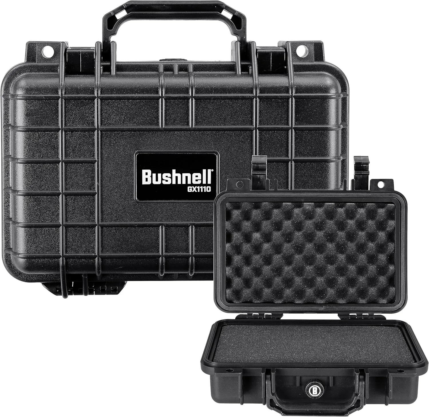 Bushnell 11.6 Inch Compact Waterproof Hard Gun Case For Handguns, Shock Proof, and TSA Ready (Black)