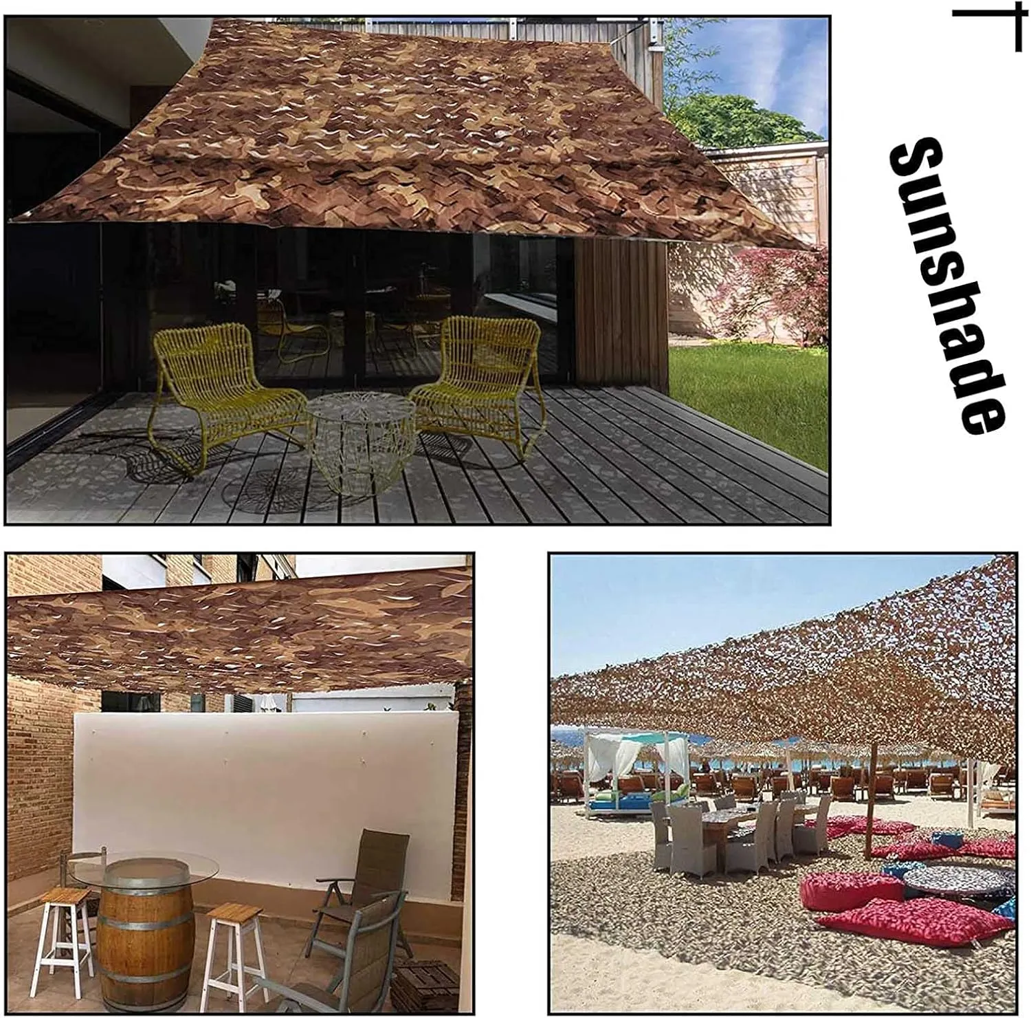 Camouflage Net Customize Shade Net Camouflage Tarp Cover Awning for Outdoor Bulk Roll for Porch Hunting Blind Patio Garden Garden Shelter Green