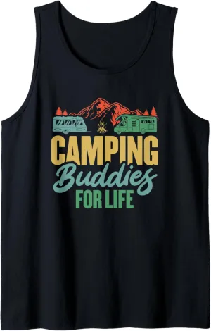Camping Buddies For Life Camper Nature Outdoors Caravan Tank Top