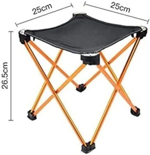 Camping Chair Aluminum Alloy Ultralight Fishing Chair Foldable Portable Durable Camping Chair for Hiking Travel Outdoor Tools Folding Chair (Color : Silver) (Silver One