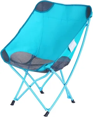 Camping Chairs Ultralight Camping Chair with Mesh Stitching Compact Folding Backpacking Seat Stool with Large Back Storage Pocket Portable Folding Chair